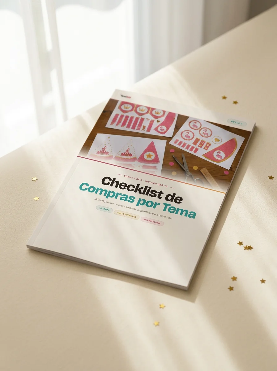 Checklist de Compras por Tema — capa