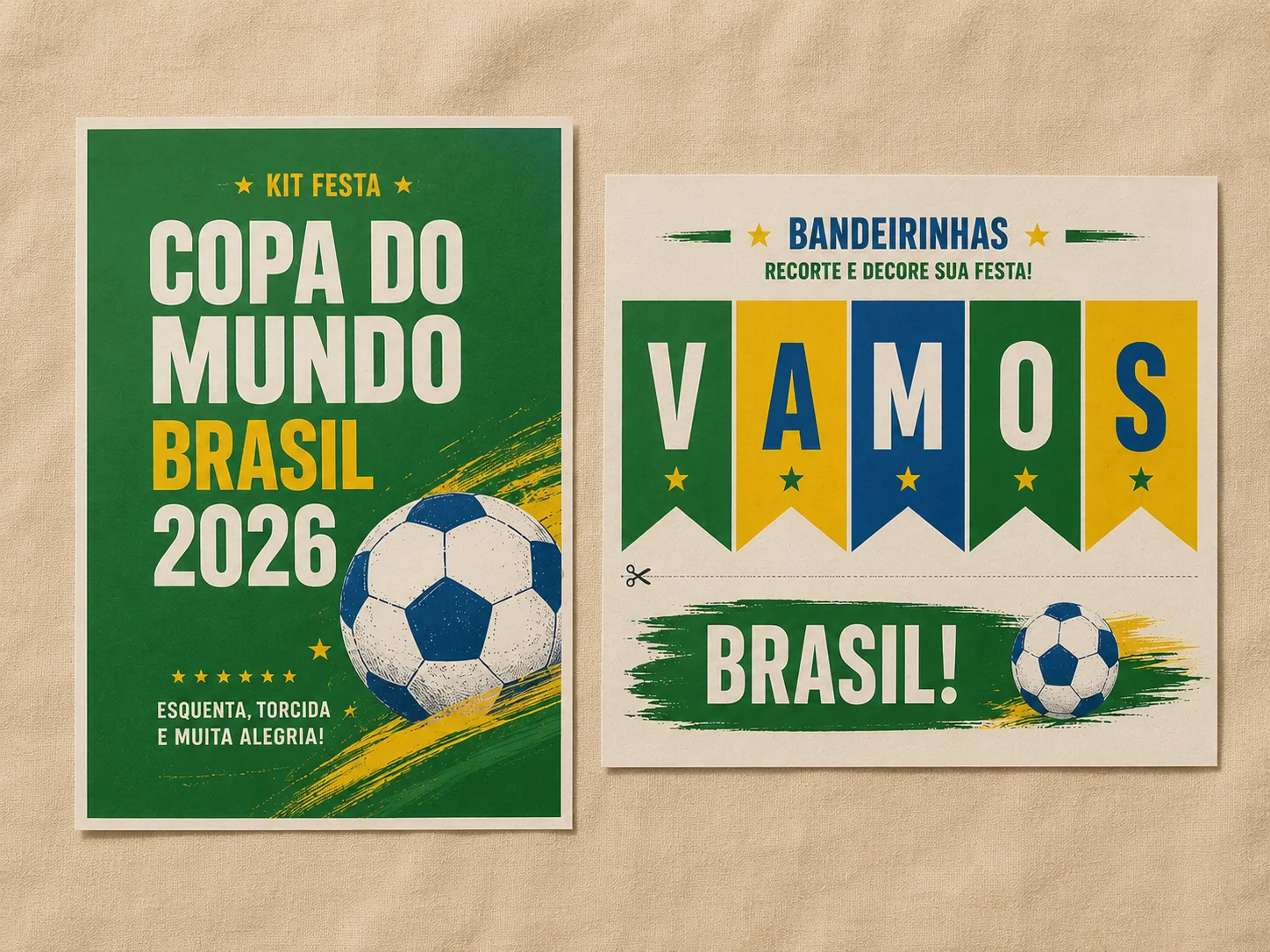 Kit Copa Brasil 2026 — 20 páginas imprimíveis