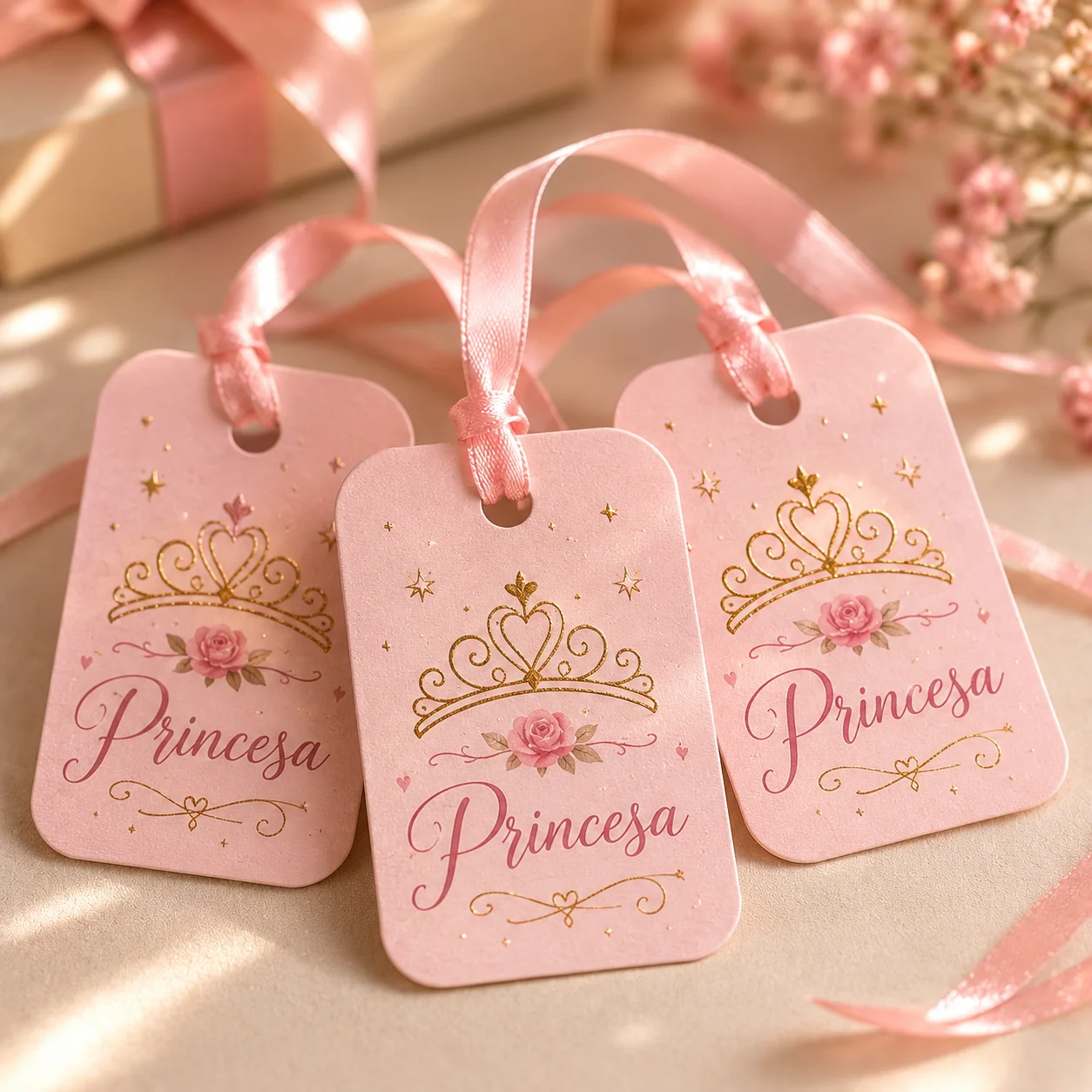 Tag de Presente tema Princesa
