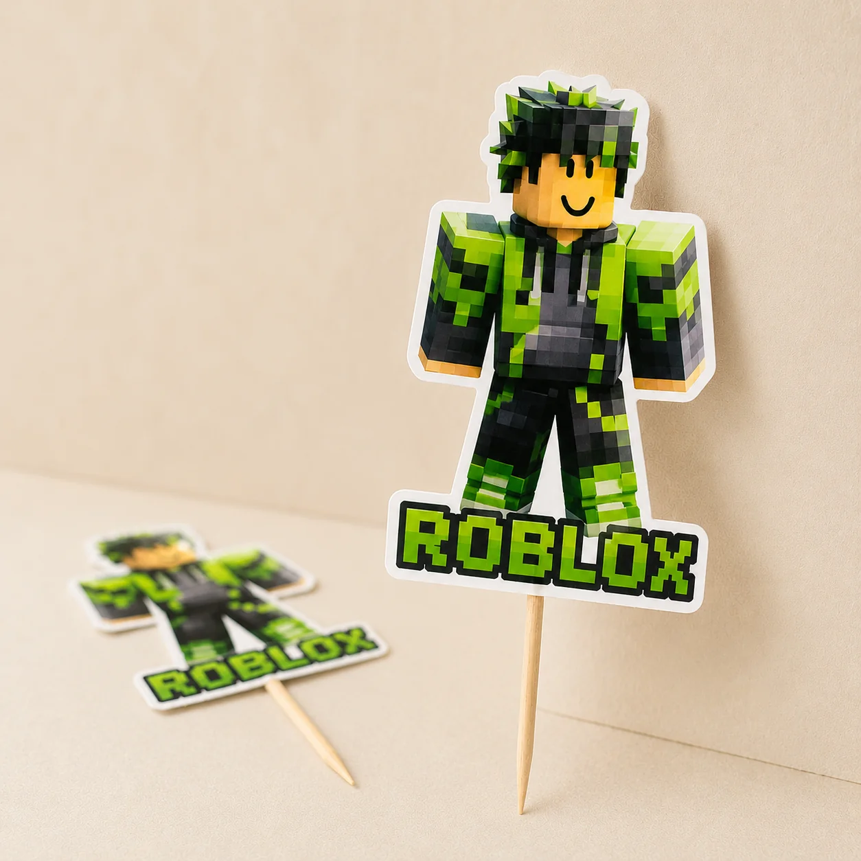Topper de Bolo tema Roblox